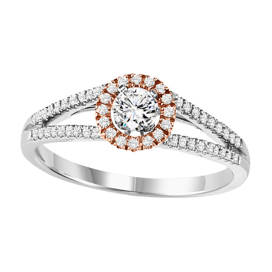 14K Diamond 1/5 ctw Engagement Ring