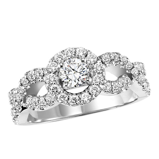 14K Diamond 5/8 ctw Engagement Ring