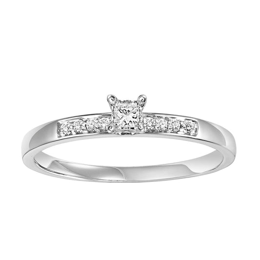 14K Diamond 1/10 ctw Engagement Ring