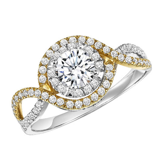 14K Diamond 1/2 ctw Engagement Ring