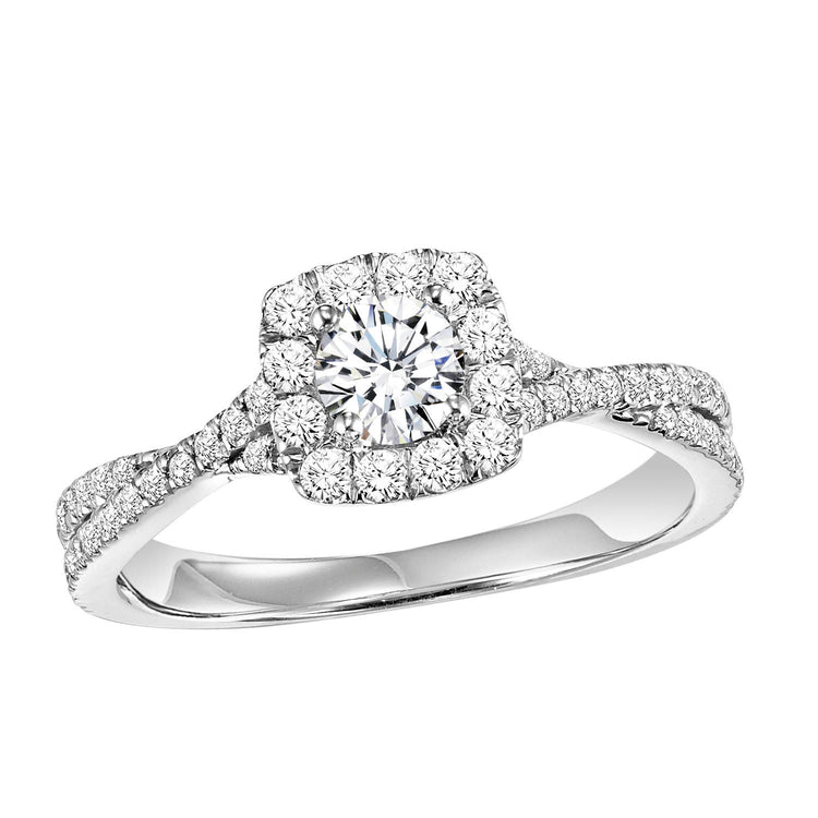 14K Diamond 3/8 ctw Engagement Ring