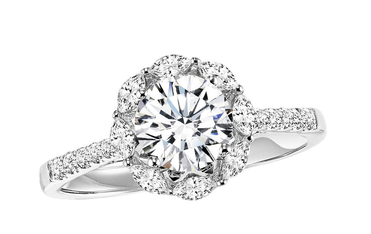 14K Diamond 1/3 ctw Engagement Ring