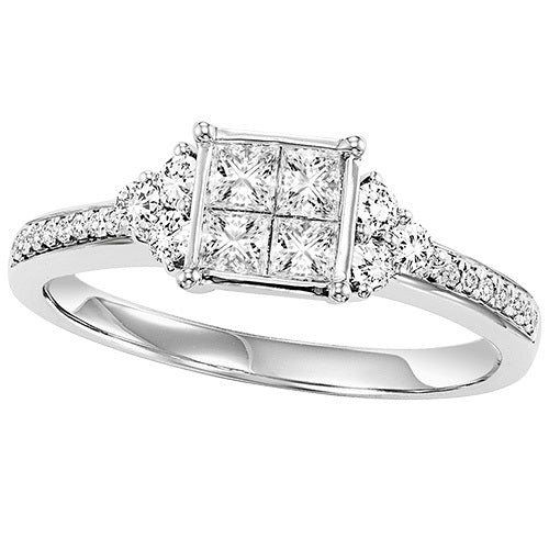 14K Diamond 5/8 ctw Engagement Ring