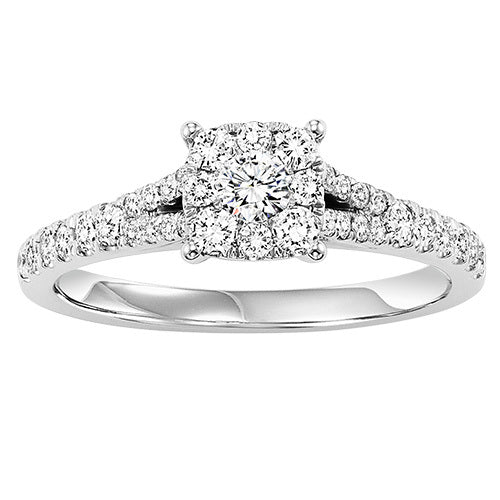 14K Diamond 5/8 ctw Engagement Ring