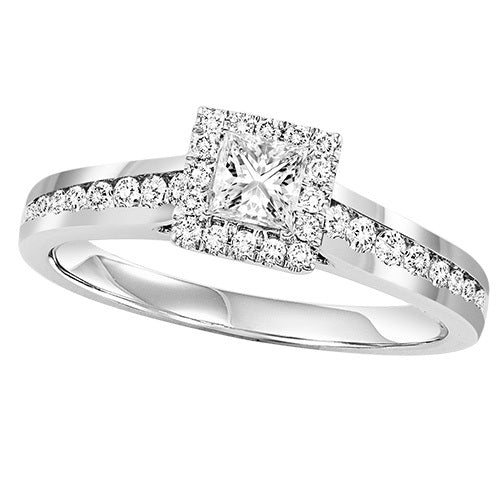 14K Diamond 3/4 ctw Engagement Ring