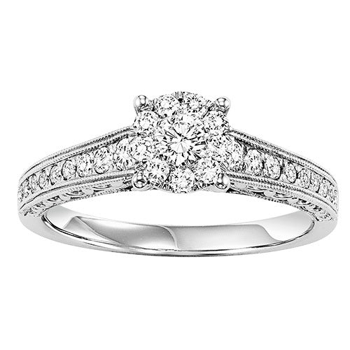 14K Diamond 1/2 ctw Engagement Ring