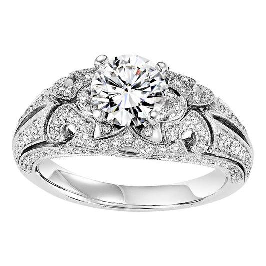 14K Diamond 3/8 ctw Engagement Ring