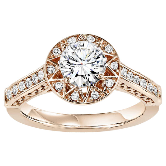 14K Diamond 1/4 ctw Engagement Ring