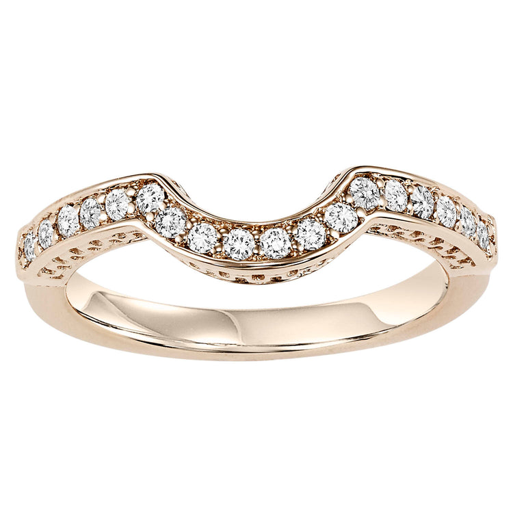 14K Diamond 1/4 ctw Matching Band