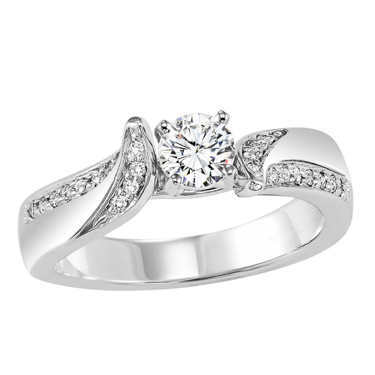 14K Diamond 1/8 ctw Engagement Ring