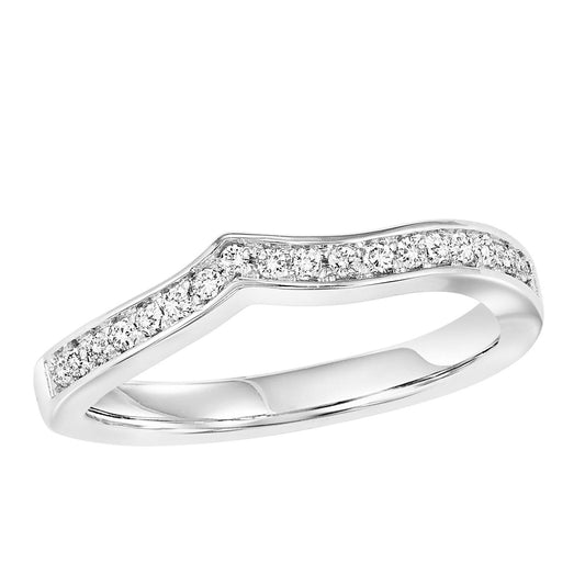 14K Diamond 1/10 ctw Matching Band