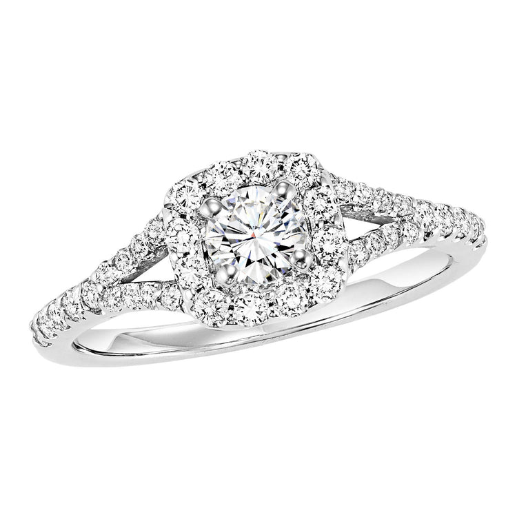 14K Diamond 3/8 ctw Engagement Ring