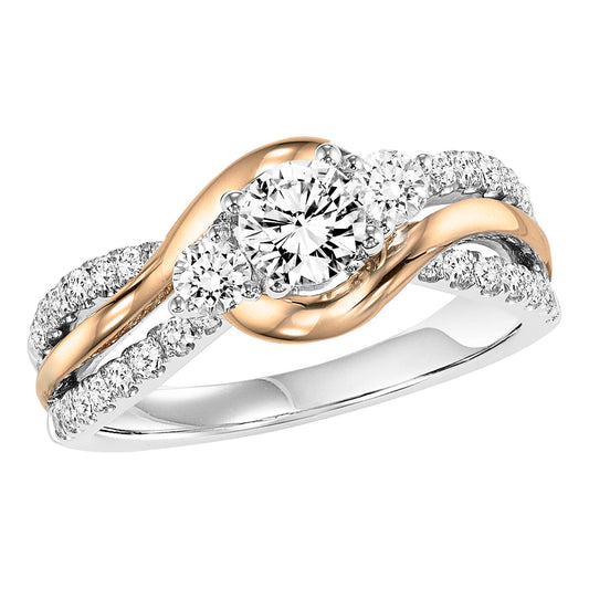 14K Diamond 5/8 ctw Engagement Ring