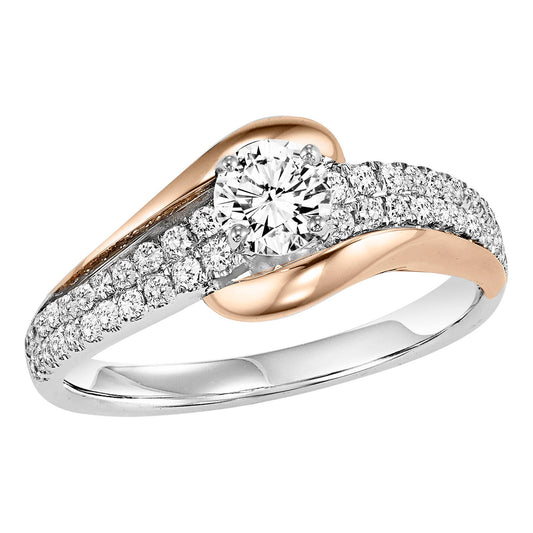 14K Diamond 3/8 ctw Engagement Ring