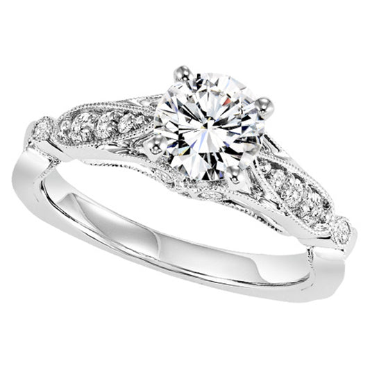 14K Diamond 1/5 ctw Engagement Ring