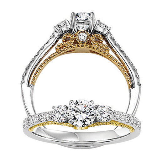 14K Diamond 1/2 ctw Engagement Ring