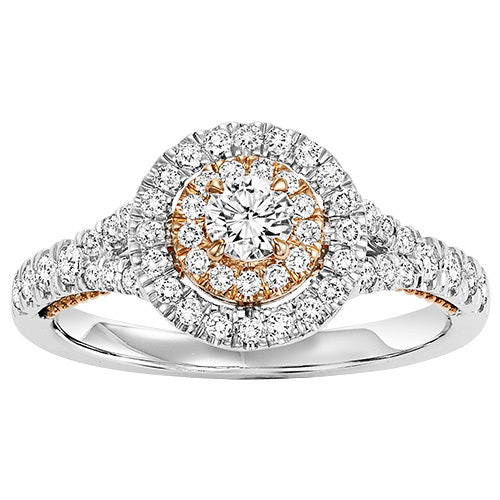 14K Diamond 3/4 ctw Engagement Ring