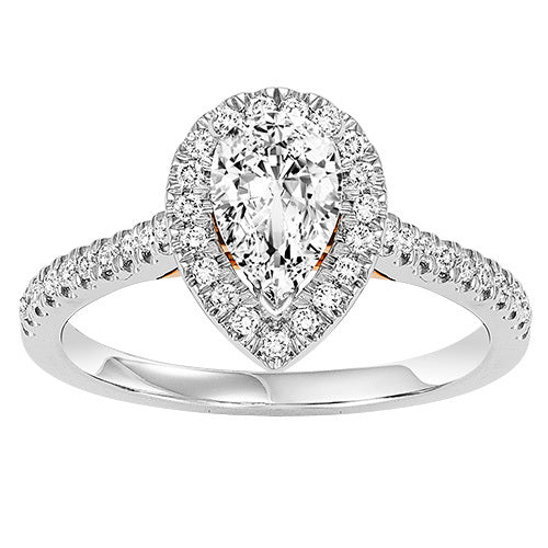 14K Diamond 1/4 ctw Engagement Ring