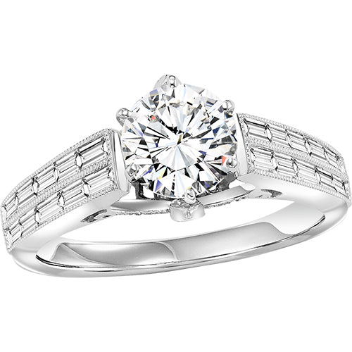 14K Diamond 7/8 ctw Engagement Ring