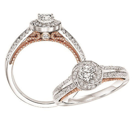 14K Diamond Engagement Ring 1/2 ctw