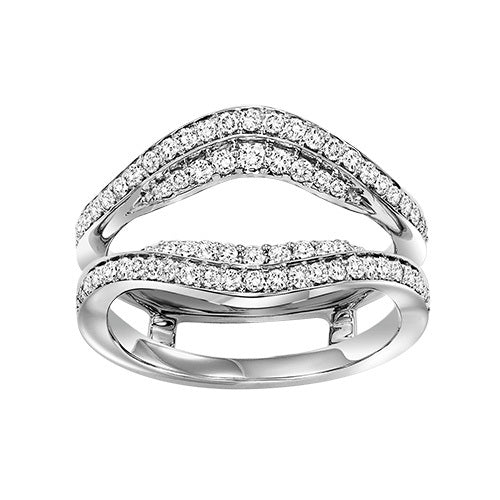 14K Diamond Insert Ring 5/8 ctw