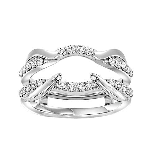 14K Diamond Insert Ring 1/2 ctw