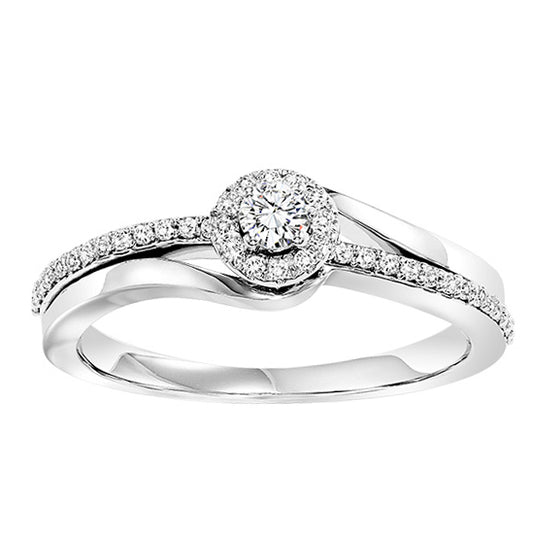 14K Diamond Ring 1/4 ctw