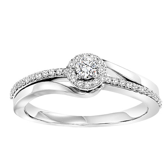 14K Diamond Ring 1/4 ctw