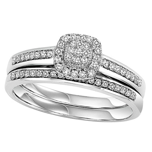 14K Diamond Bridal Set 1/4 ctw